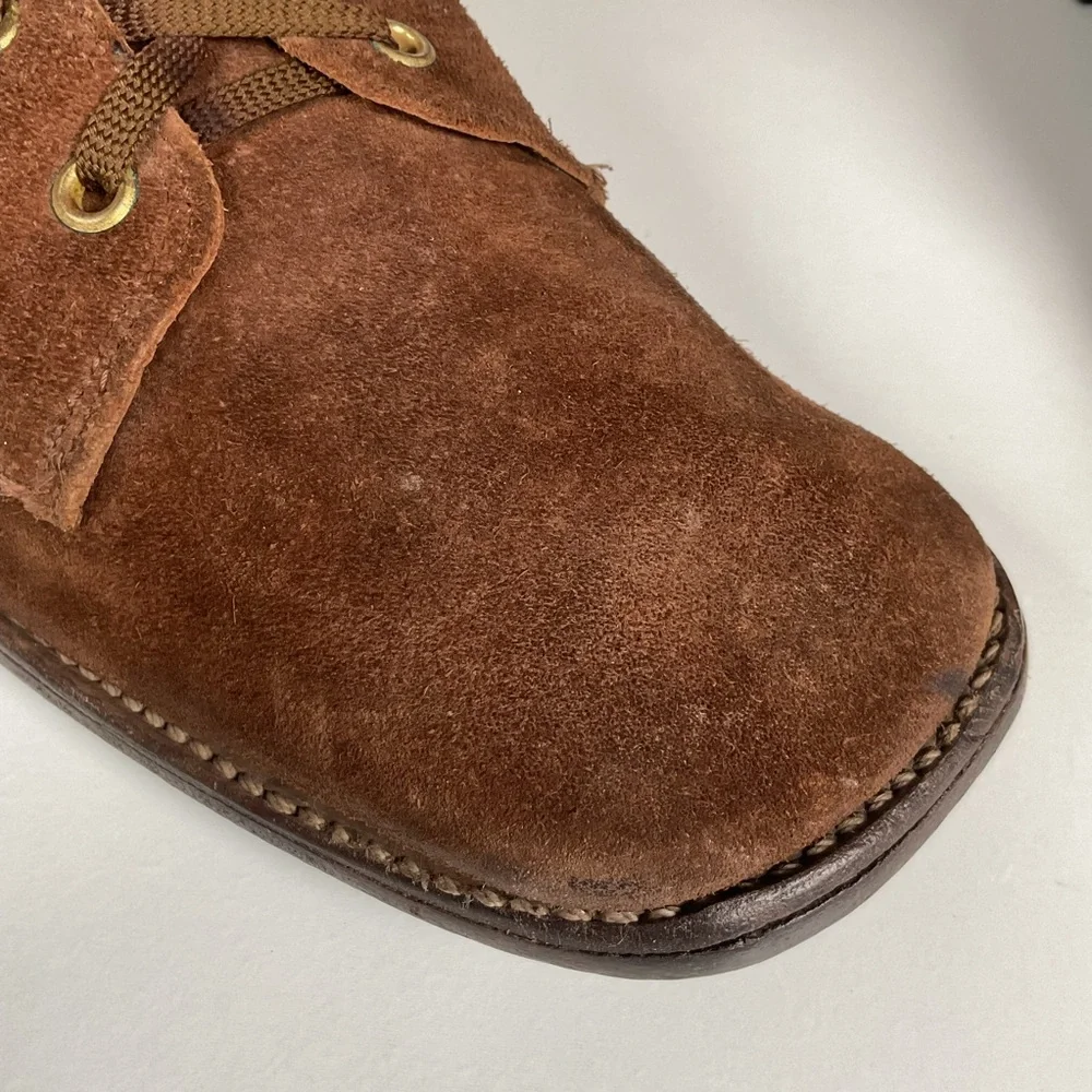 Vintage Tall Suede Lace Up Boots | USA Made | 1960s | Men’s 12 D